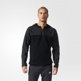 F59p1555 - Adidas Authentic Hoodie Black - Men - Clothing